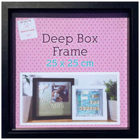 Black Deep Box Frame - 25cm x 25cm