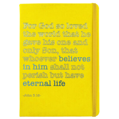 A5 Case Bound PU God So Loved the World Notebook image number 1