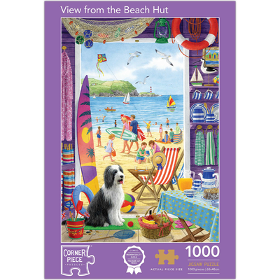 View from the Beach Hut 1000 Piece Jigsaw Puzzle image number 1