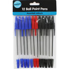12 Ball Point Pens - Assorted image number 1