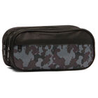 Black Camouflage 3 Pocket Pencil Case image number 1