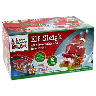 Light Up Elf Sleigh: Assorted image number 1