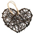 Brown Rattan Hearts: Pack of 6 image number 1