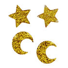 Glitter Star and Moon Embellishments - 12 Pack image number 2