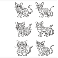 Cute Kittens Colouring Book