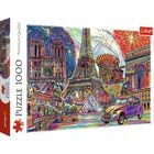 Colours of Paris 1000 Piece Jigsaw Puzzle image number 1