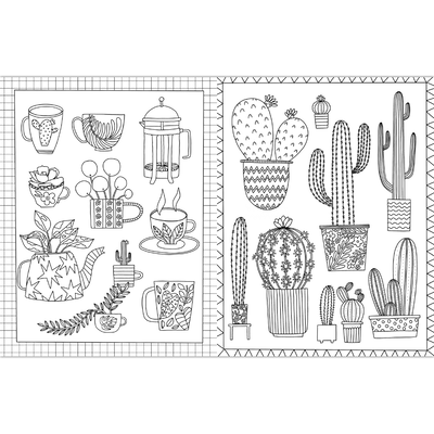 The Happy House Plant Colouring Book image number 2