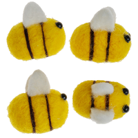 Felt Bee Embellishments: Pack of 4