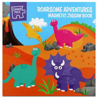 Dinosaur 3 in 1 Magnetic Jigsaw Puzzle Book