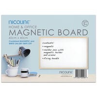 Magnetic White Board: 60cm x 40cm