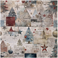 Christmas Tartan Design Pad: 12 x 12 Inches