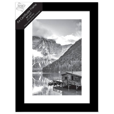 A4 Black Certificate Frame image number 1