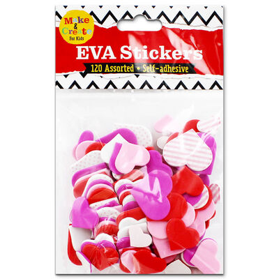 Assorted EVA Heart Shapes: Pack of 120 image number 1