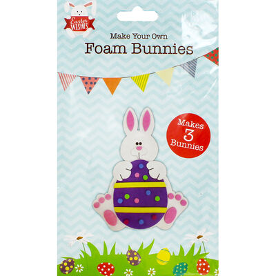 Make Your Own Foam Bunnies - Makes 3 image number 1