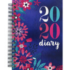 A6 Wiro Floral 2020 Week to View Diary image number 1