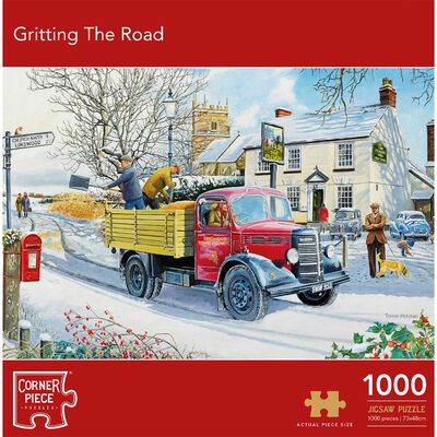 Gritting the Road 1000 Piece Jigsaw Puzzle image number 1
