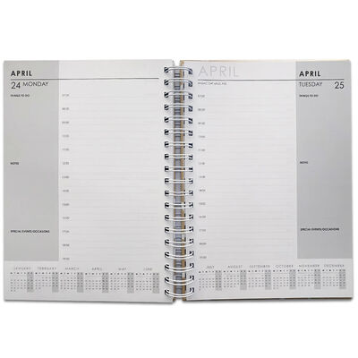 B5 Kraft Squiggle 2022-2023 Day to View Academic Diary image number 2