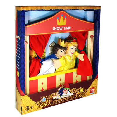 Prince and Princess Wooden Puppet Theatre image number 1