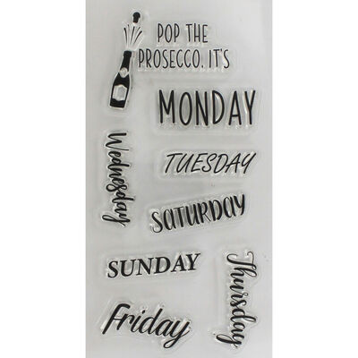 Crafters Companion Clear Acrylic Stamp set - Popping Prosecco image number 3