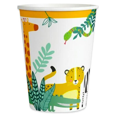 Safari Paper Cups: Pack of 8 image number 1