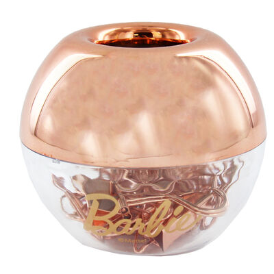 Barbie Rose Gold Paper Clip Holder Desk Accessory image number 1