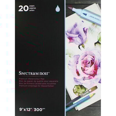 Spectrum Noir 9x12 Inch Premium Watercolour Paper Pad image number 1