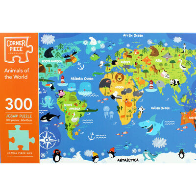 Animals of the World 300 Piece Jigsaw Puzzle From 1.00 GBP | The Works