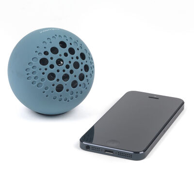 Blue Bluetooth Sphere Speaker image number 2