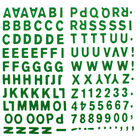 Green Glitter Letters Thick Christmas Stickers image number 2