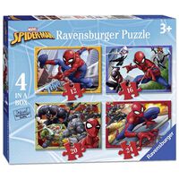 Marvel Spiderman 4 in a Box Jigsaw Puzzles