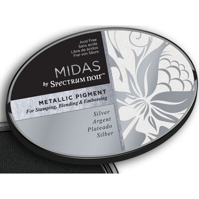 Midas by Spectrum Noir Metallic Pigment Inkpad: Silver image number 4