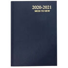 A5 Blue Week To View 2020-21 Academic Diary image number 1