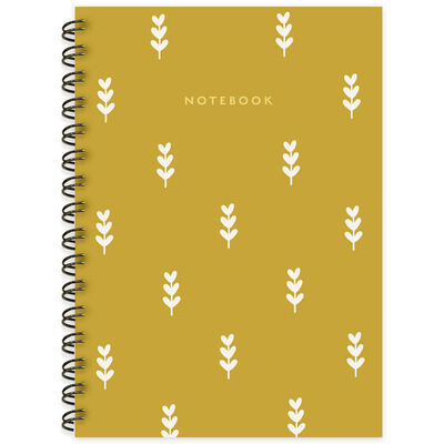 A5 Wiro Mustard Notebook image number 1