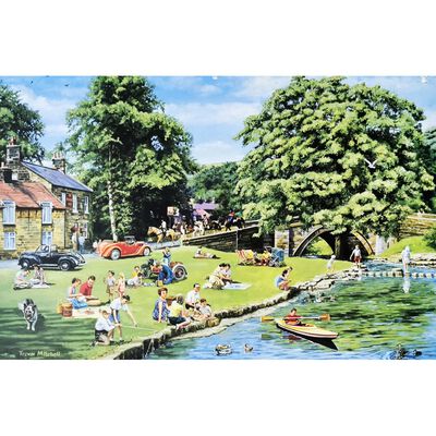 Summer Picnic 1000 Piece Jigsaw Puzzle image number 2