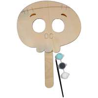 Colour Your Own Wooden Mask