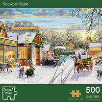Snowball Fight Trevor Mitchell 500 Piece Jigsaw Puzzle
