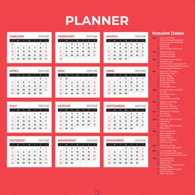 Month To View 2021 Giant Print Planner image number 2