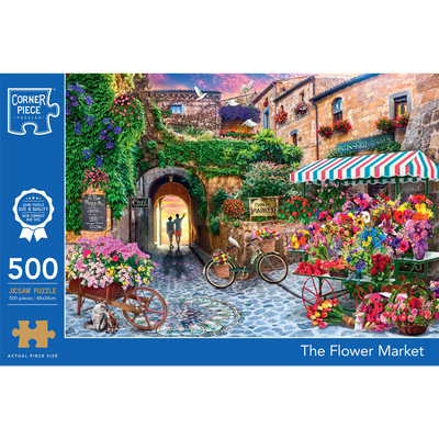 The Flower Market 500 Piece Jigsaw Puzzle image number 1