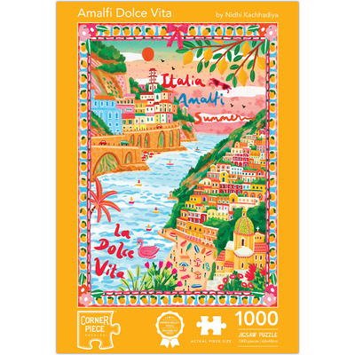 Amalfi Dolce Vita by Nidhi Kachhadiya 1000 Piece Jigsaw Puzzle image number 1