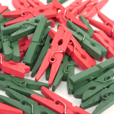 Christmas Moments Mini Pegs - 35 Pack image number 2
