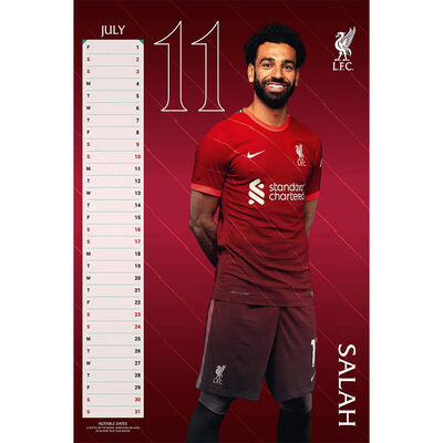 A3 Official Liverpool FC 2022 Calendar image number 2