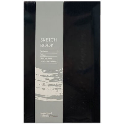Crawford & Black Premium 5.5 x 8.5 Inches Casebound Sketch Book image number 1
