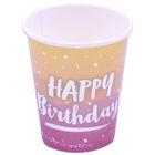 Paper Rose Gold Ombre Cups: Pack of 8 image number 1