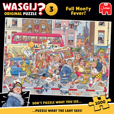 Wasgij Retro Original 3 - Full Monty Fever! 1000 Piece Jigsaw Puzzle image number 3