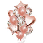 Rose Gold Helium Balloon Display: Pack of 14 image number 1