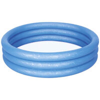 Bestway Inflatable Three Ring 1.22m Paddling Pool: Assorted