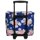 Navy Floral Craft Trolley Bag image number 5