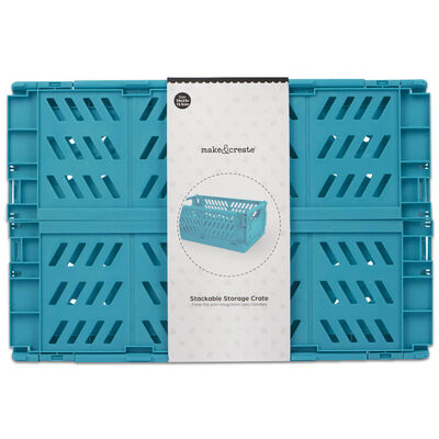 Stackable Storage Crate: Blue image number 2