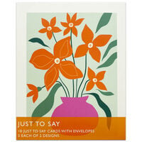 Just To Say Flower Notecards