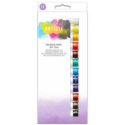 DoCrafts Gouache Paints Set: Pack of 12 image number 1